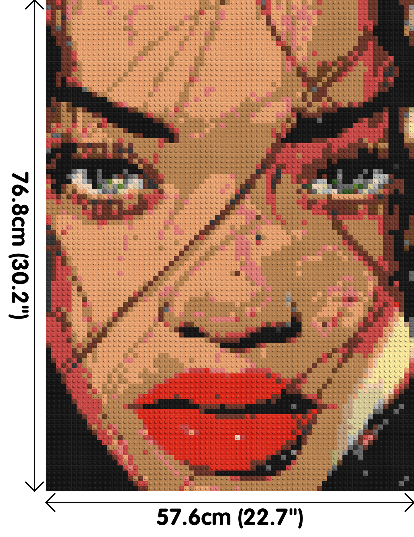 Rihanna - Brick Art Mosaic Kit 3x4 large