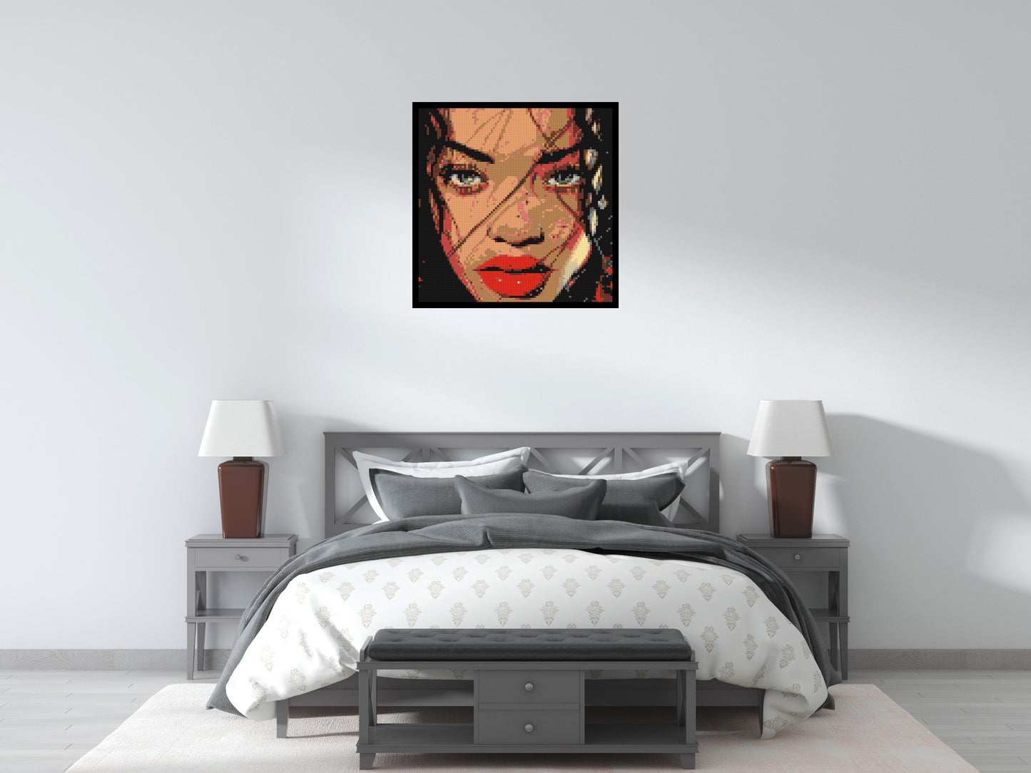 Rihanna - Brick Art Mosaic Kit 4x4 large