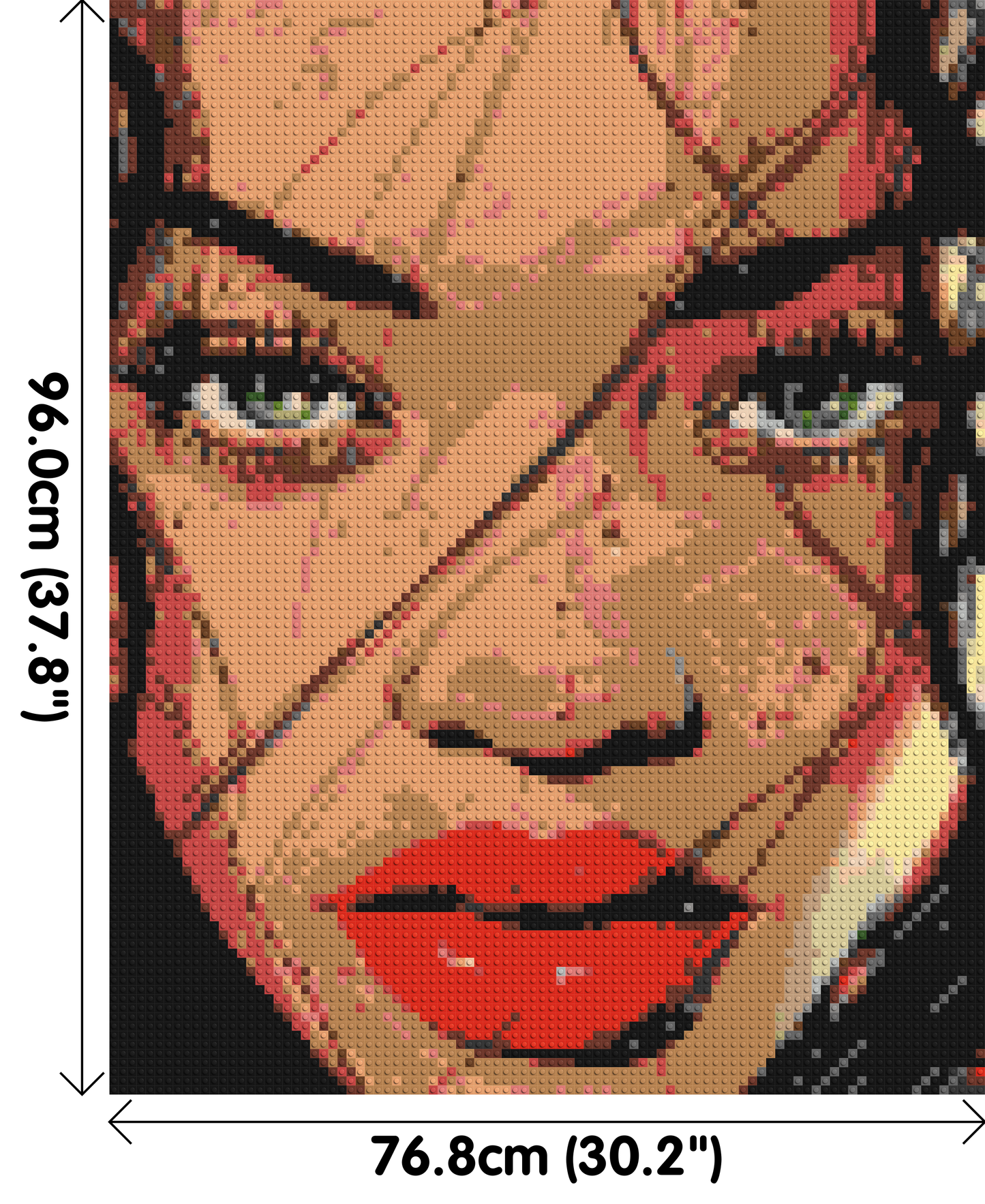 Rihanna - Brick Art Mosaic Kit 4x5 large