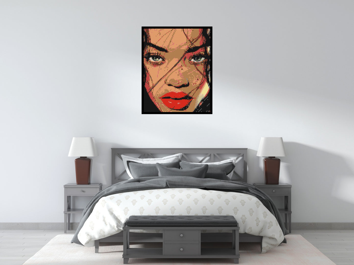Rihanna - Brick Art Mosaic Kit 4x5 large