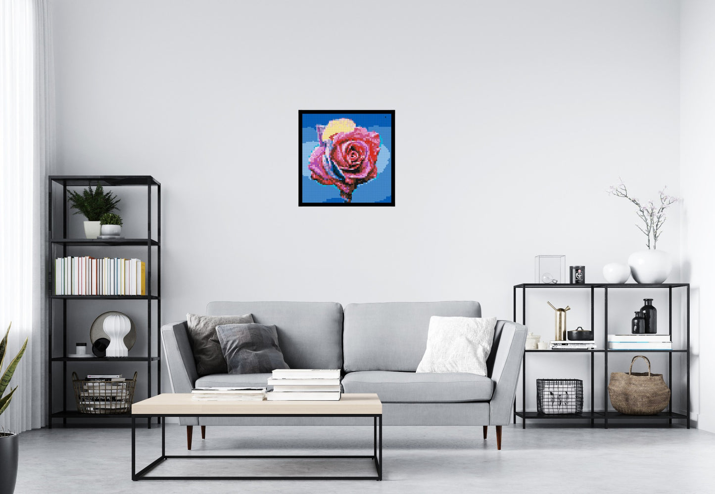 Colourful Rose - Brick Art Mosaic Kit 3x3 large