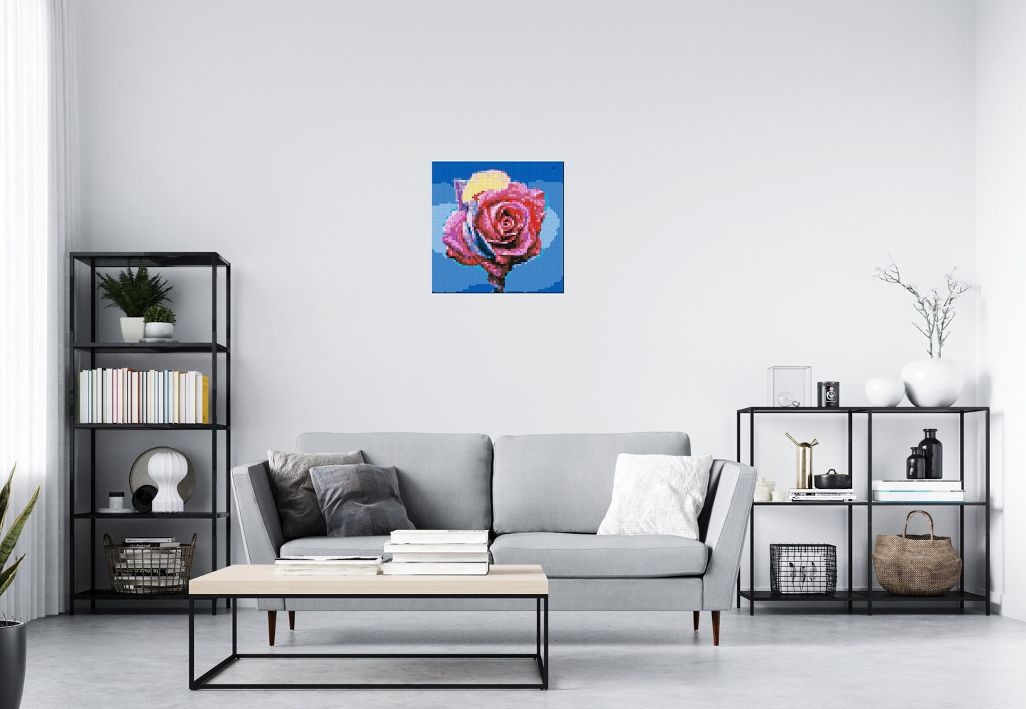 Colourful Rose - Brick Art Mosaic Kit 3x3 large