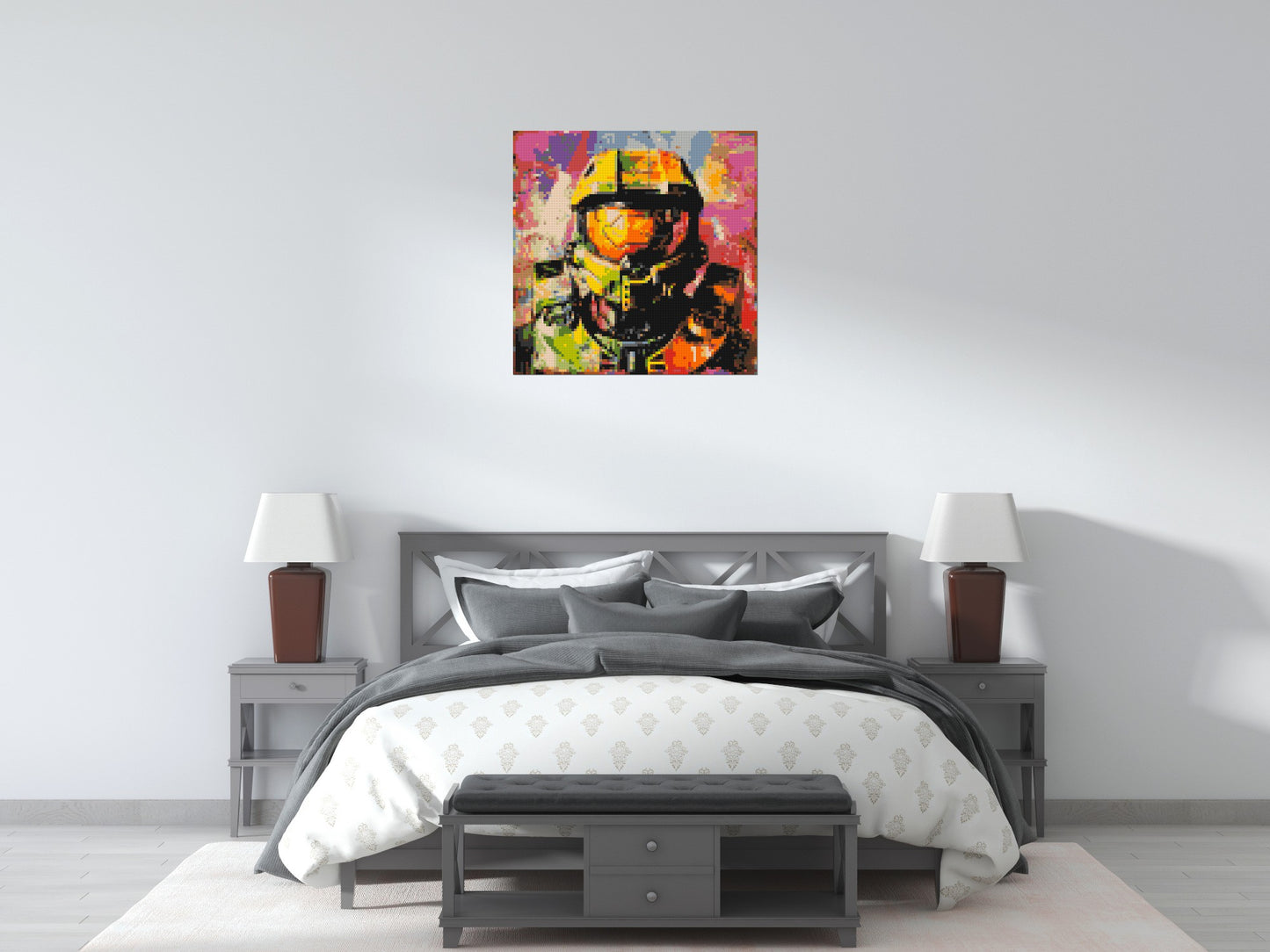 Master Chief - Brick Art Mosaic Kit 4x4 large