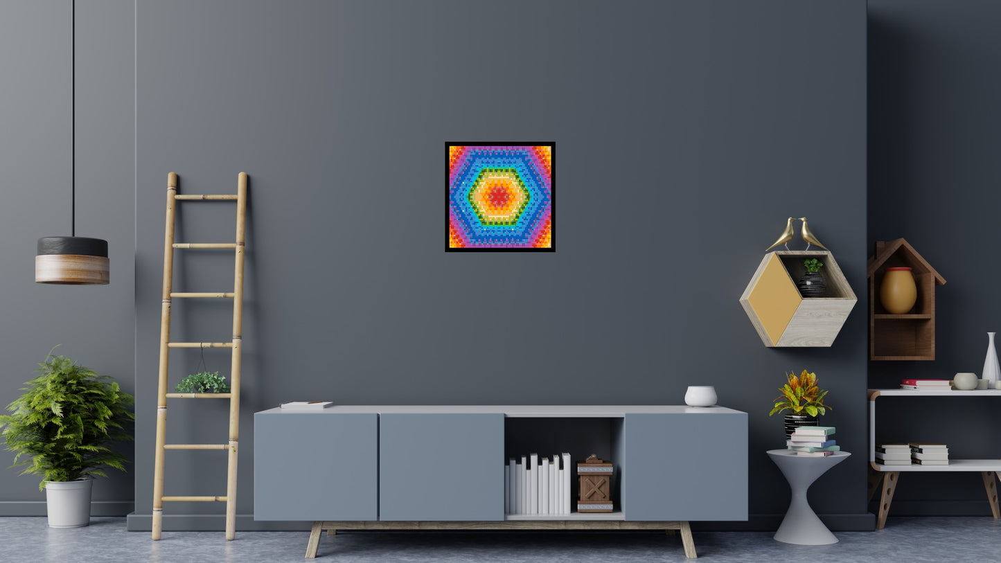 Abstract Pattern #8 - Brick Art Mosaic Kit 3x3 large