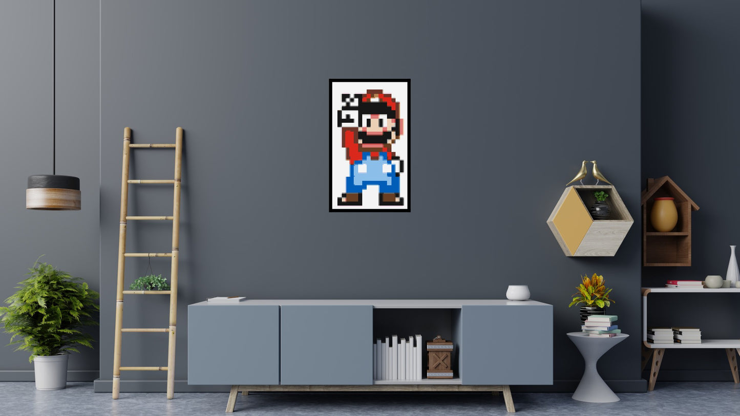 Mario Pixel Art - Brick Art Mosaic Kit 3x5 large