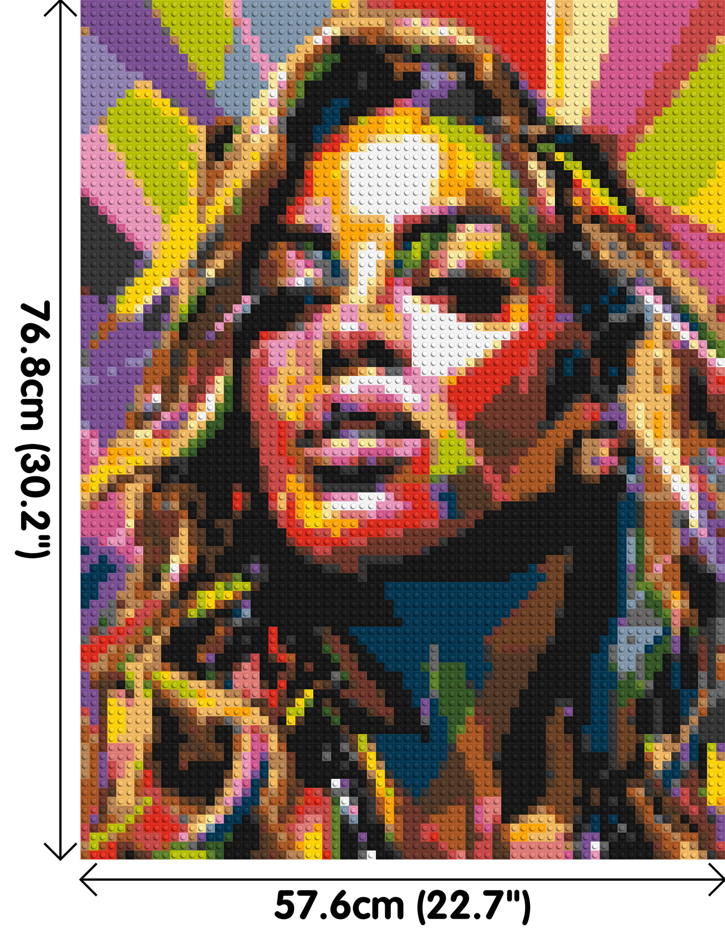 Beyoncé - Brick Art Mosaic Kit 3x4 large
