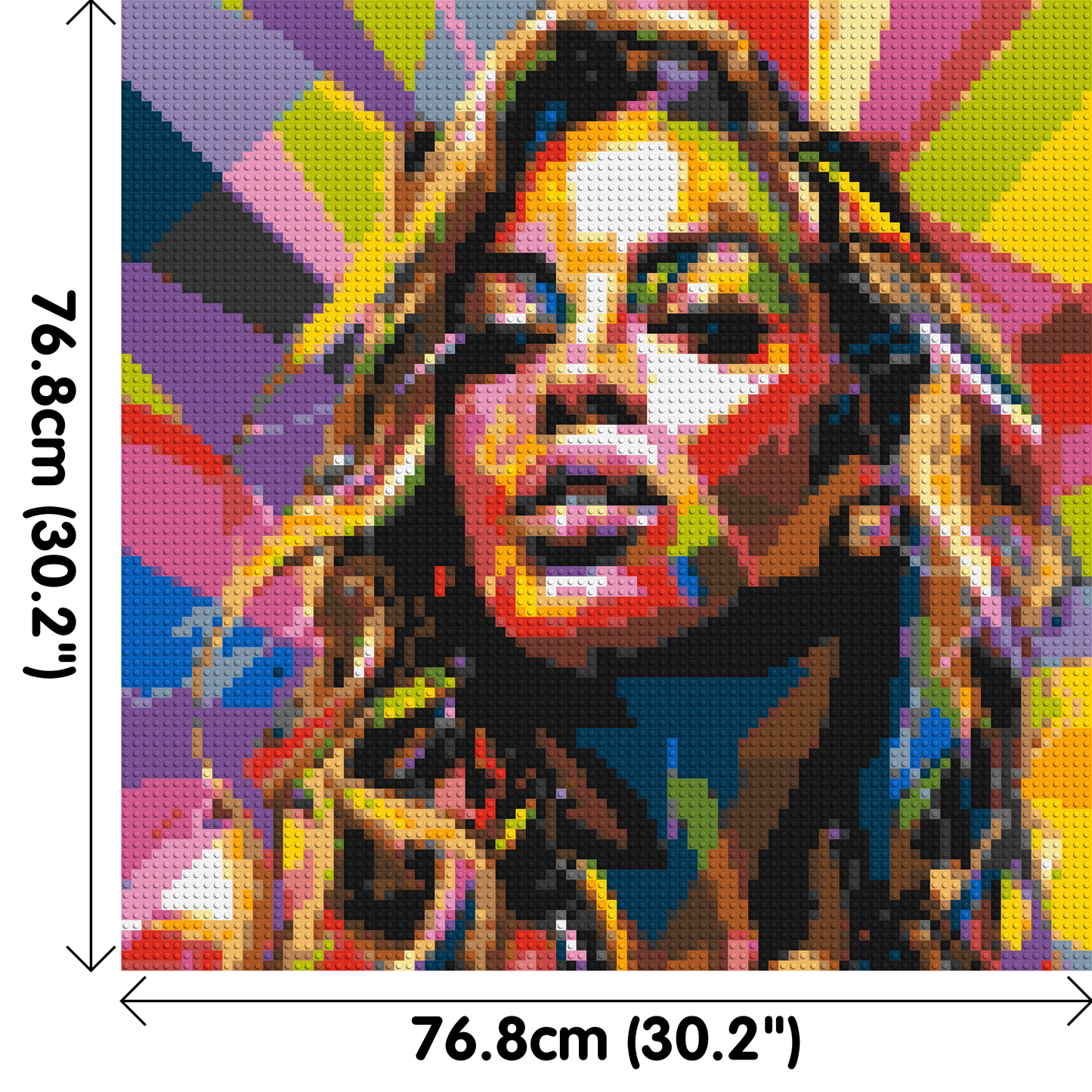 Beyoncé - Brick Art Mosaic Kit 4x4 large