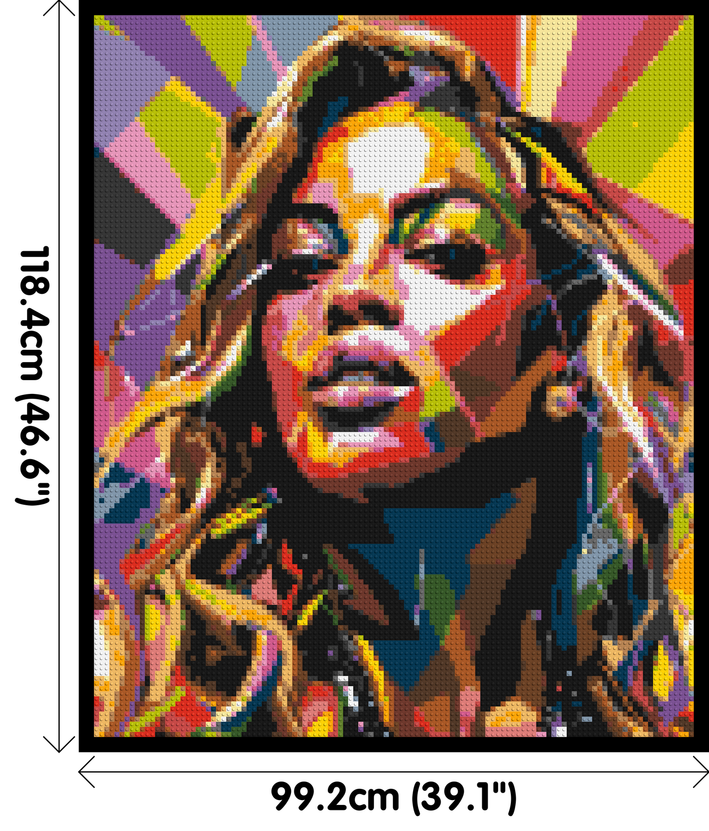 Beyoncé - Brick Art Mosaic Kit 5x6 large