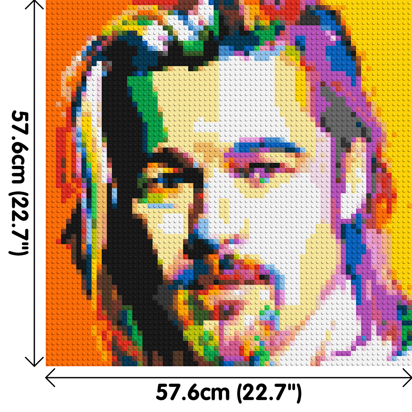 Brad Pitt - Brick Art Mosaic Kit 3x3 large