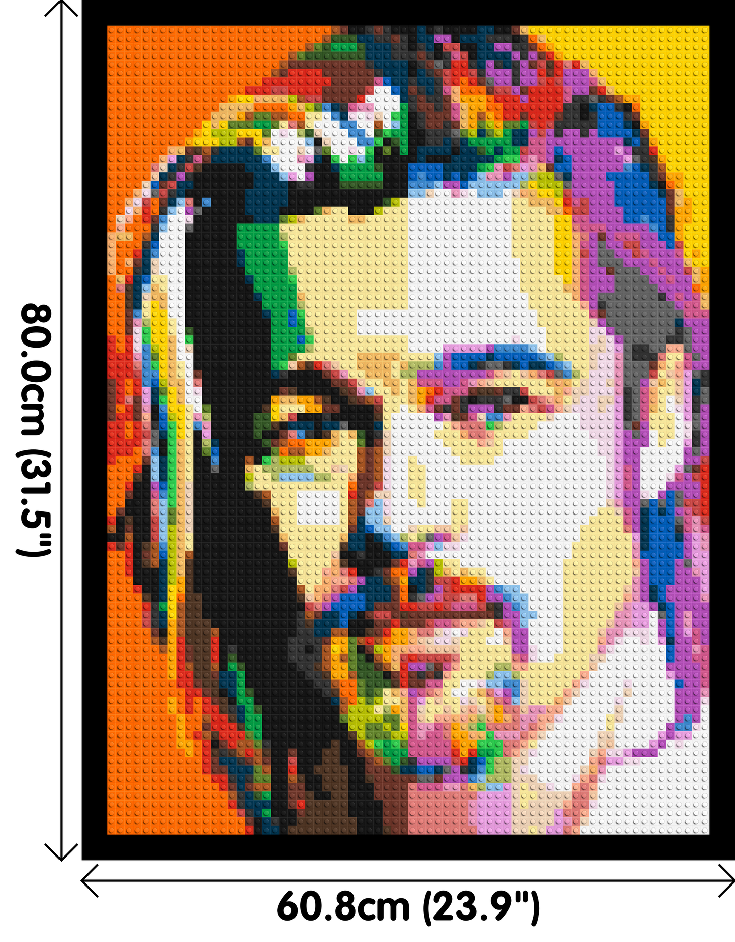 Brad Pitt - Brick Art Mosaic Kit 3x4 large