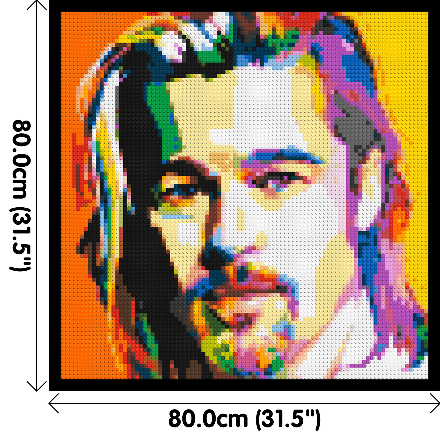 Brad Pitt - Brick Art Mosaic Kit 4x4 large