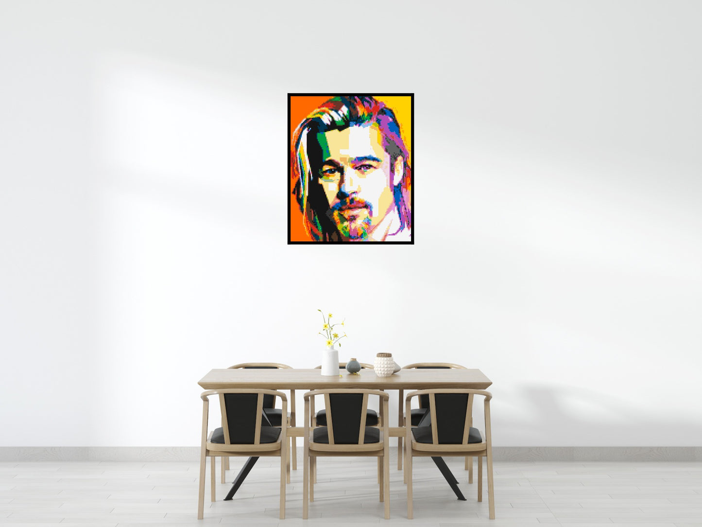 Brad Pitt - Brick Art Mosaic Kit 5x6 large