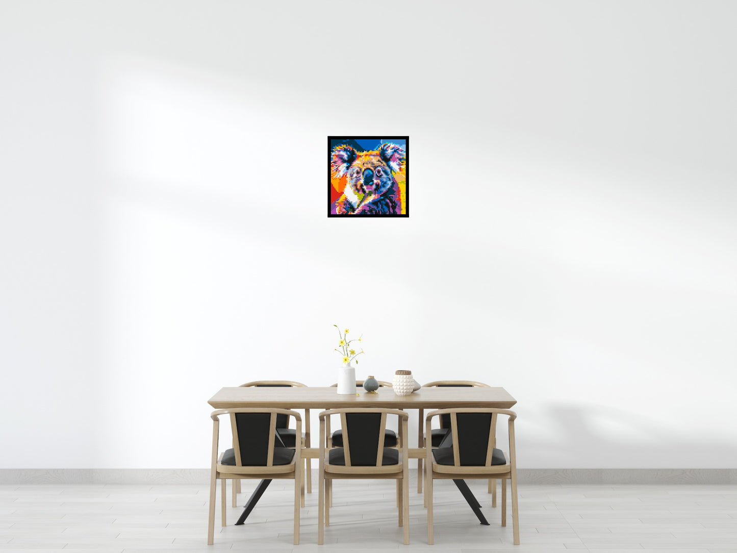 Koala Colourful Pop Art - Brick Art Mosaic Kit 3x3 large