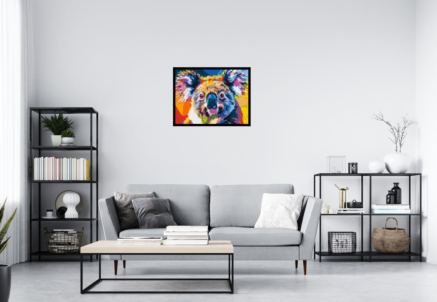 Koala Colourful Pop Art - Brick Art Mosaic Kit 4x3 large