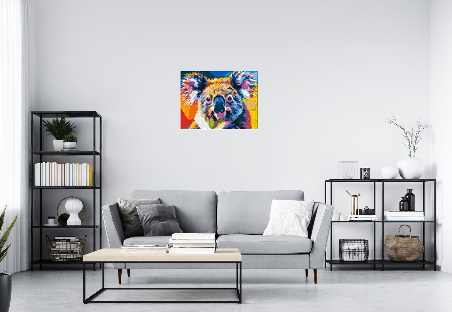 Koala Colourful Pop Art - Brick Art Mosaic Kit 4x3 large