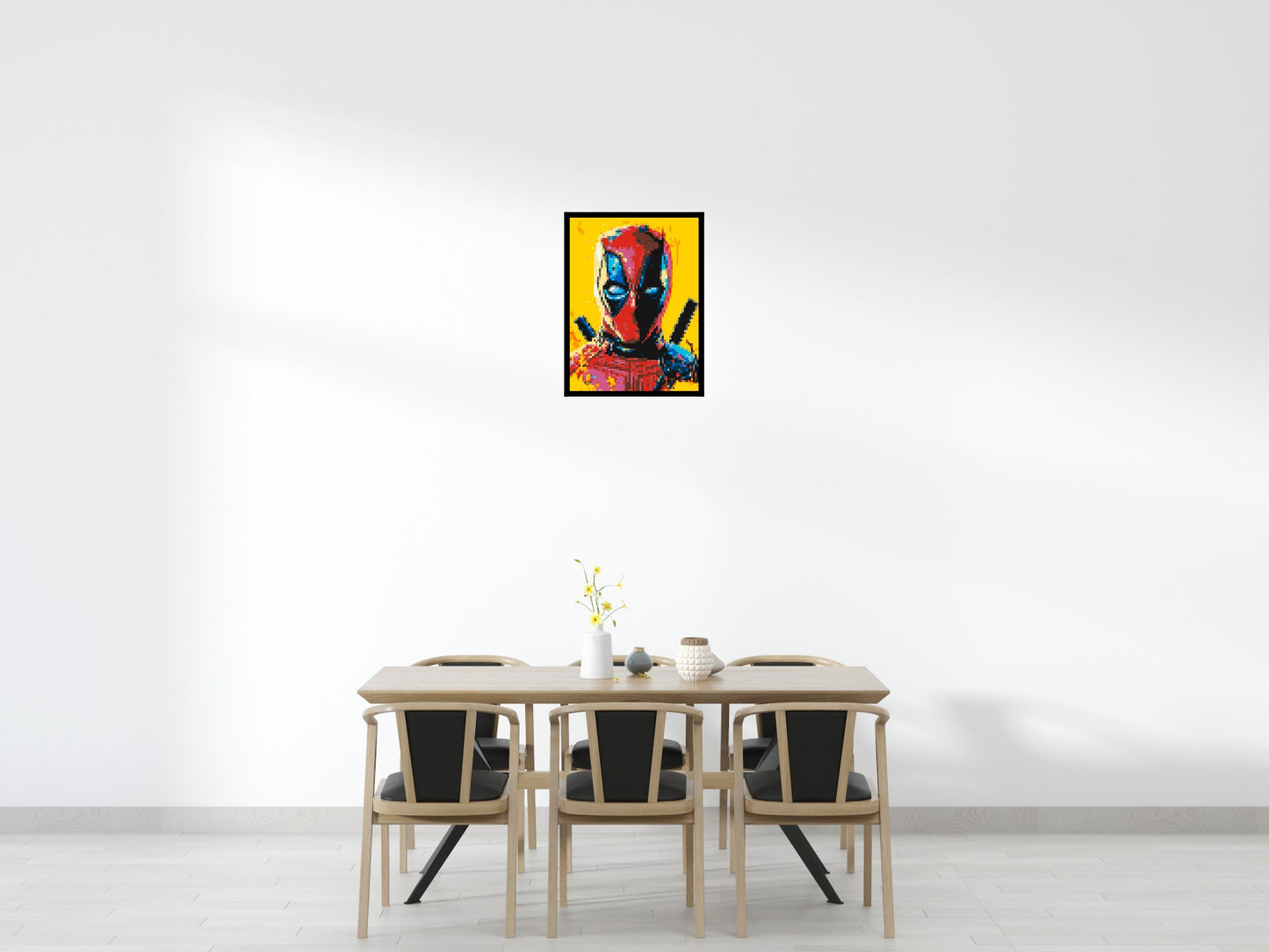 Deadpool Pixel Art - Brick Art Mosaic Kit 3x4 large