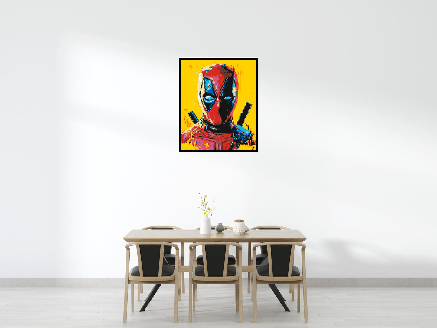 Deadpool Pixel Art - Brick Art Mosaic Kit 5x6 large