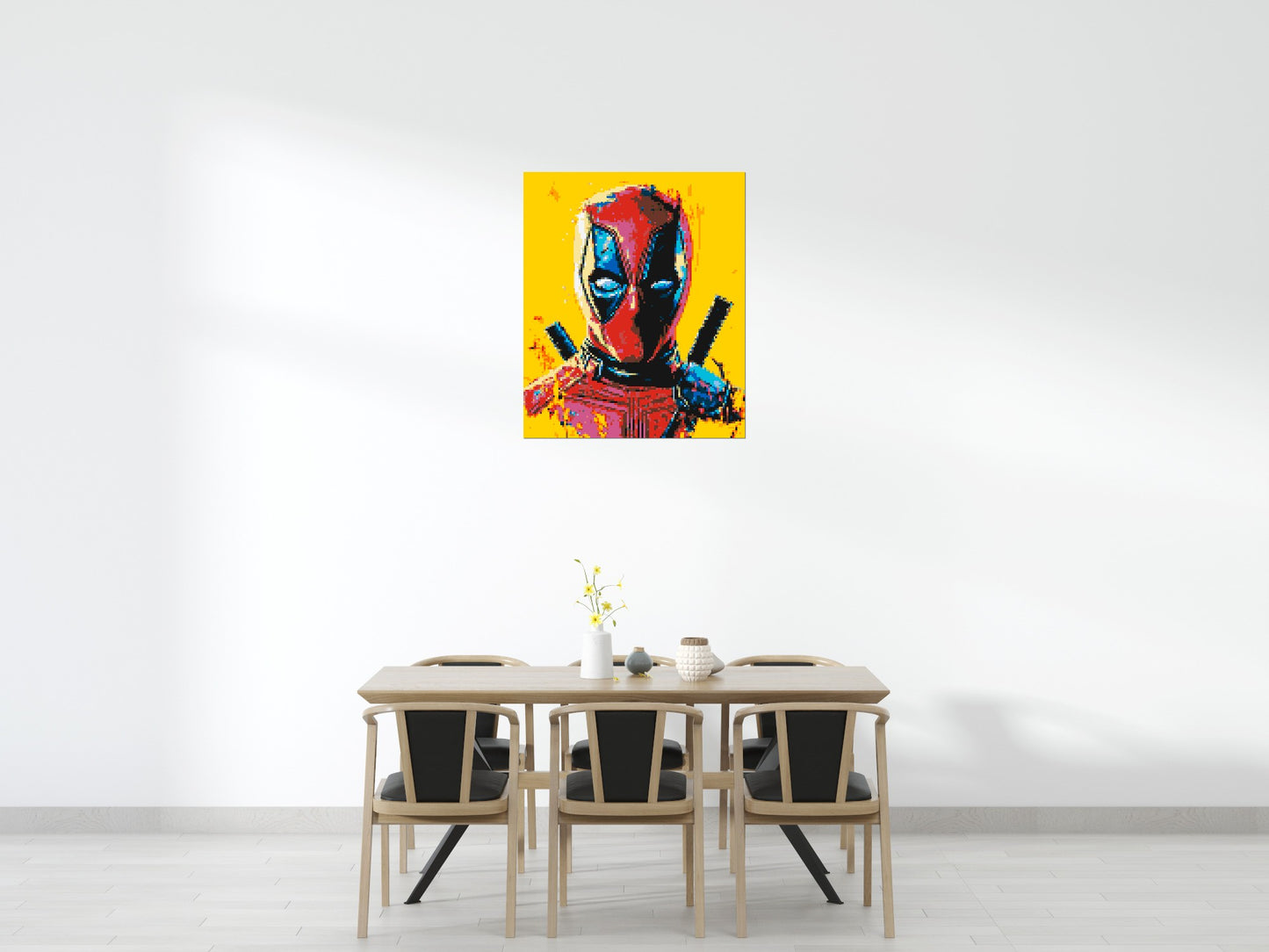 Deadpool Pixel Art - Brick Art Mosaic Kit 5x6 large