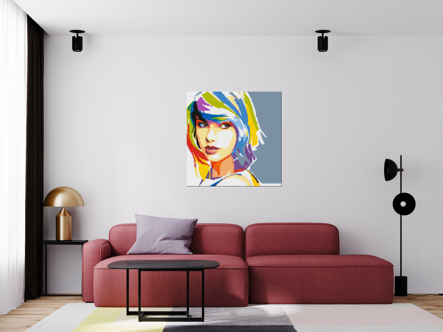 Taylor Swift WPAP - Brick Art Mosaic Kit 5x5 large