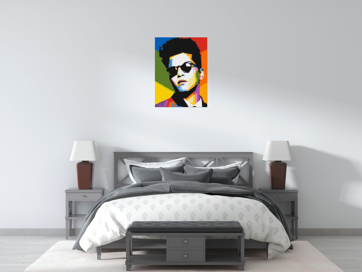 Bruno Mars - Brick Art Mosaic Kit 3x4 large