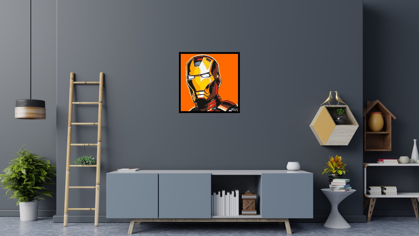 Iron Man - Brick Art Mosaic Kit 4x4 large