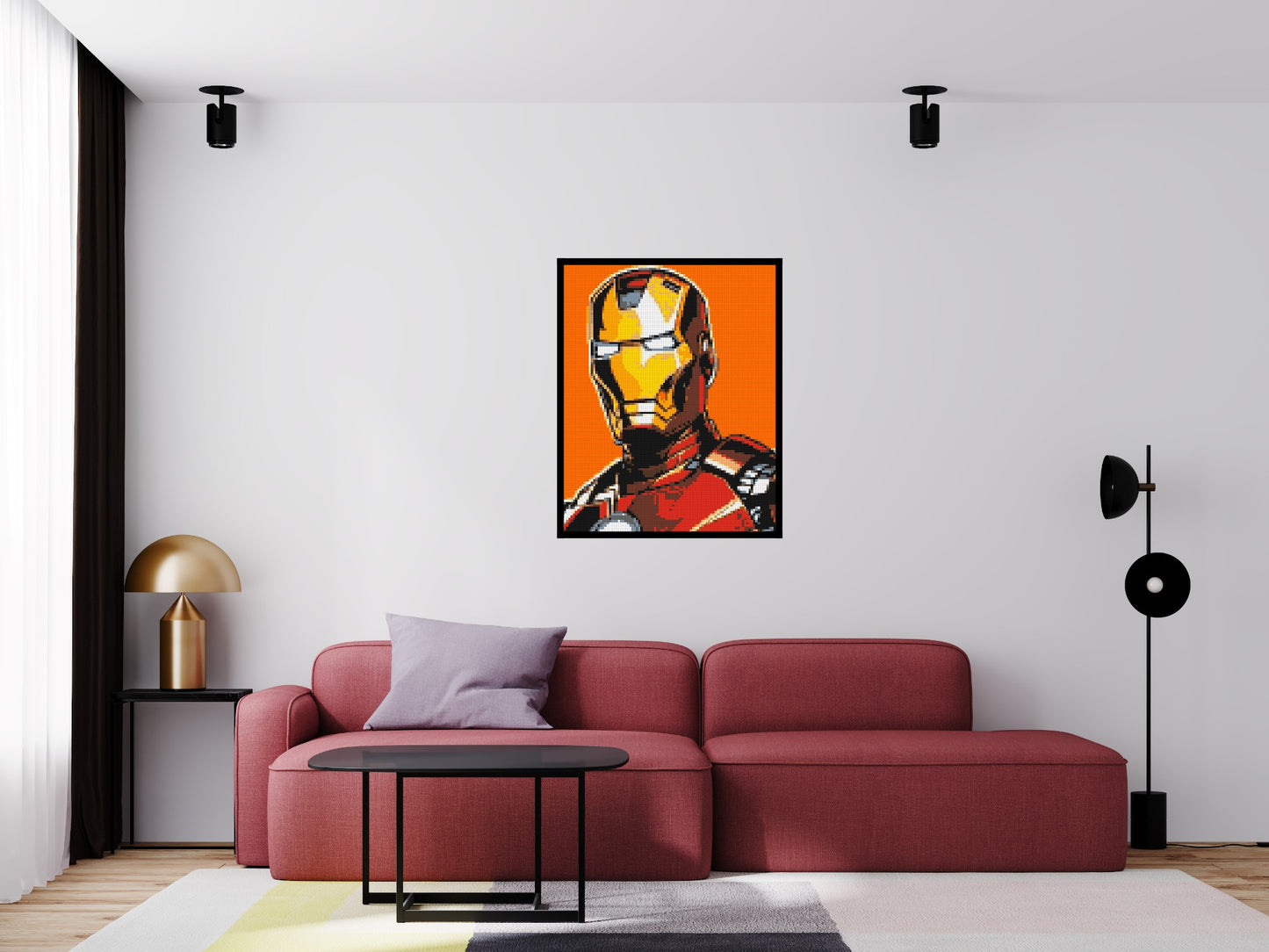 Iron Man - Brick Art Mosaic Kit 4x5 large