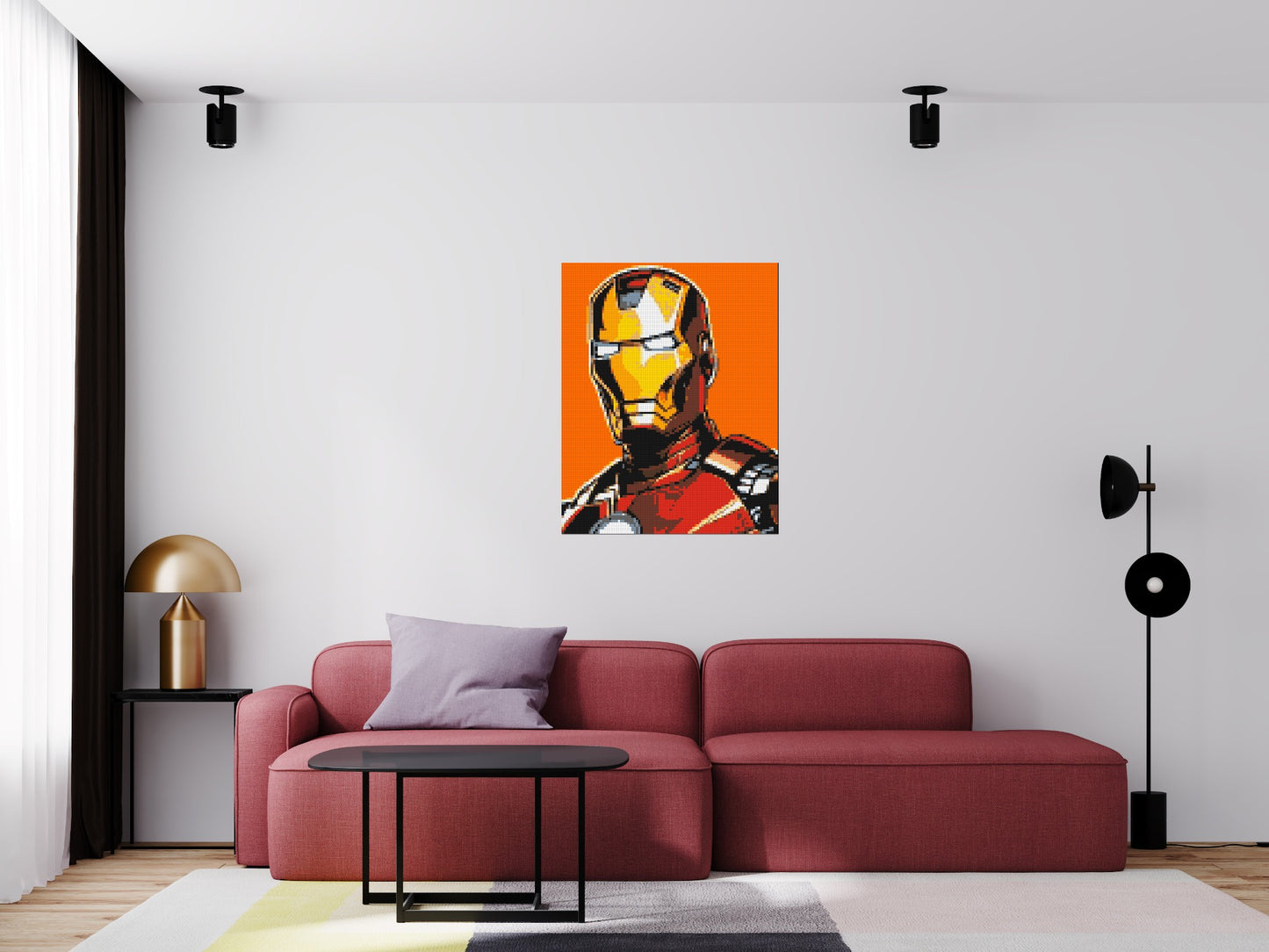 Iron Man - Brick Art Mosaic Kit 4x5 large