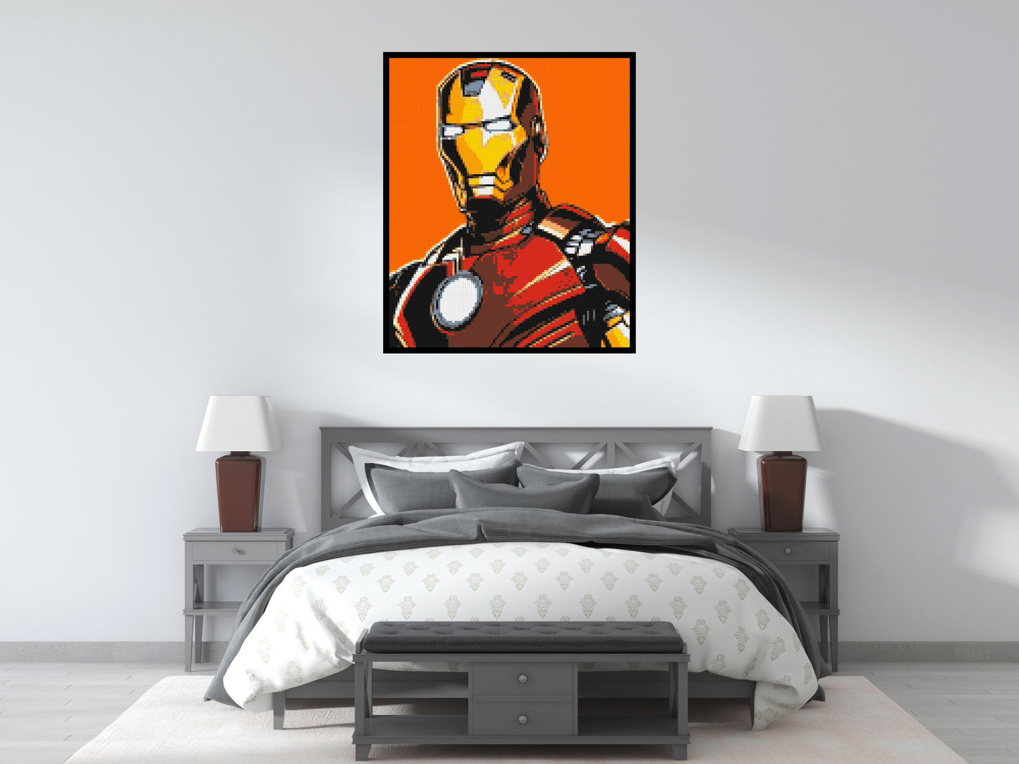 Iron Man - Brick Art Mosaic Kit 5x6 large