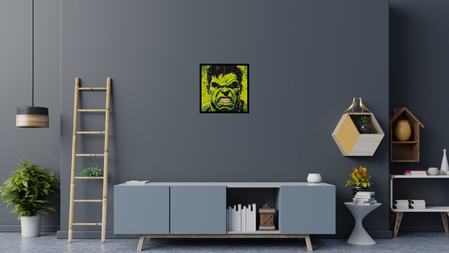 The Hulk - Brick Art Mosaic Kit 3x3 large