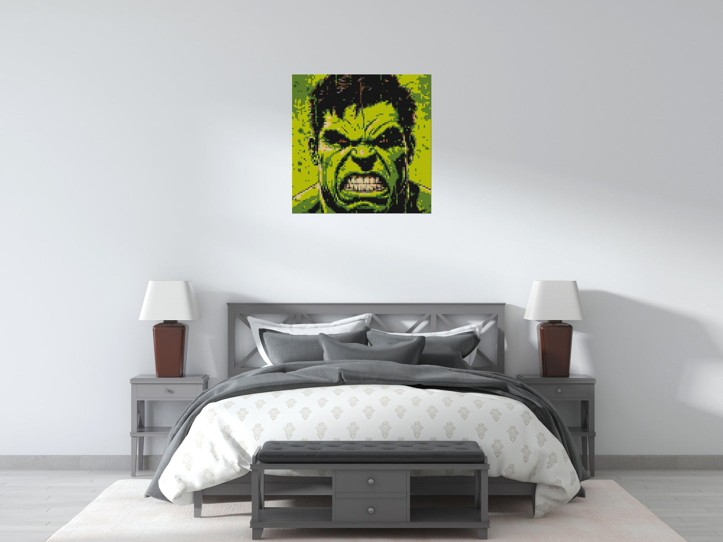 The Hulk - Brick Art Mosaic Kit 4x4 large