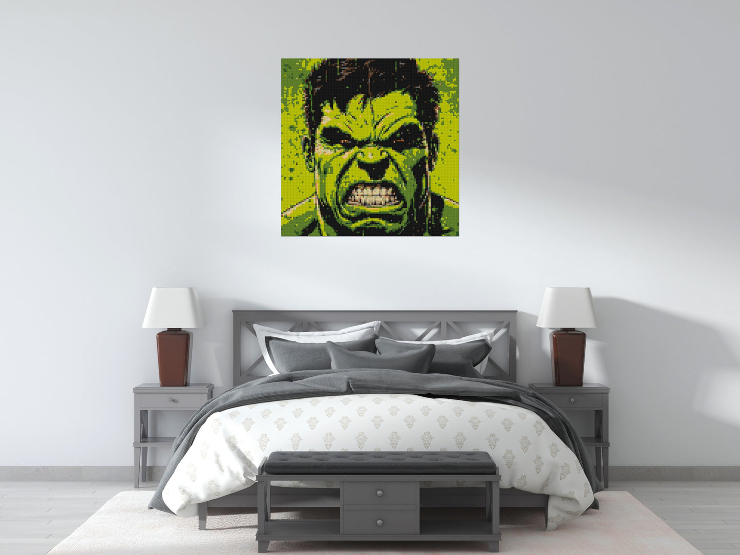 The Hulk - Brick Art Mosaic Kit 5x5 large