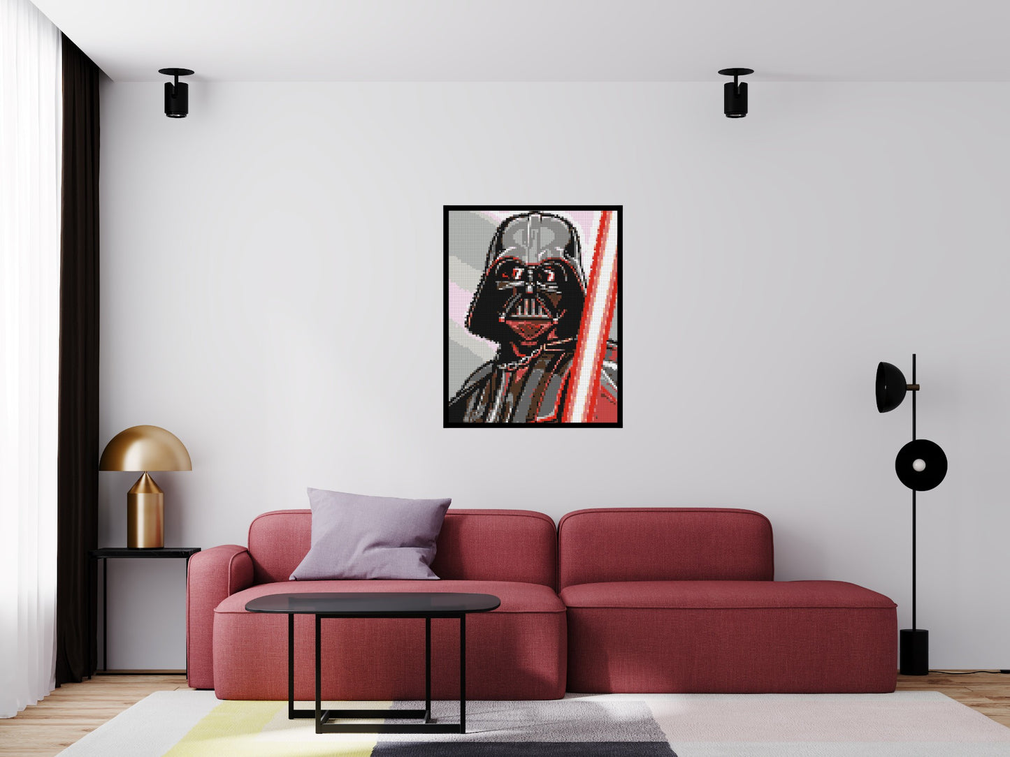 Darth Vader - Brick Art Mosaic Kit 4x5 large