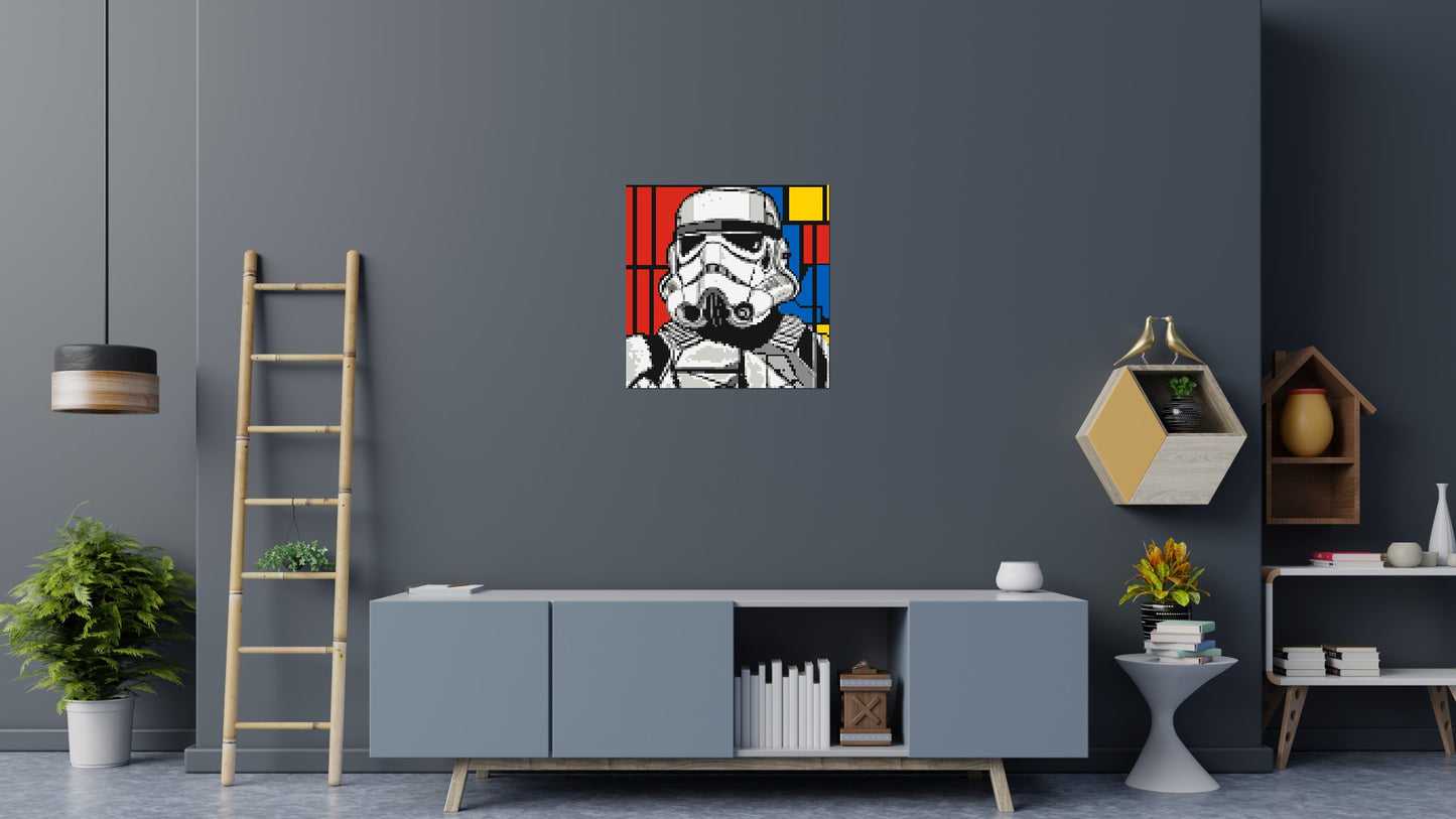 Stormtrooper - Brick Art Mosaic Kit 4x4 large