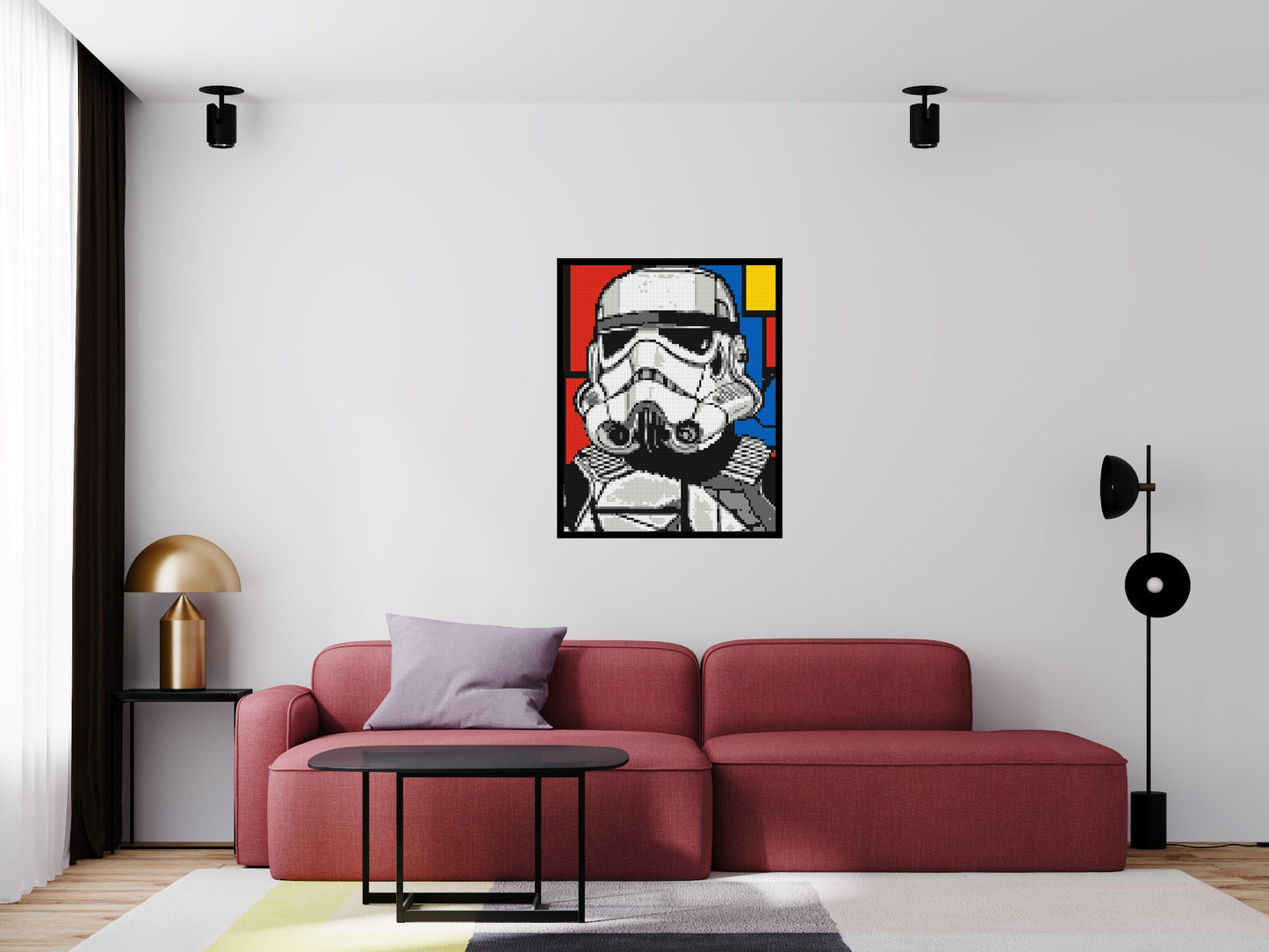 Stormtrooper - Brick Art Mosaic Kit 4x5 large