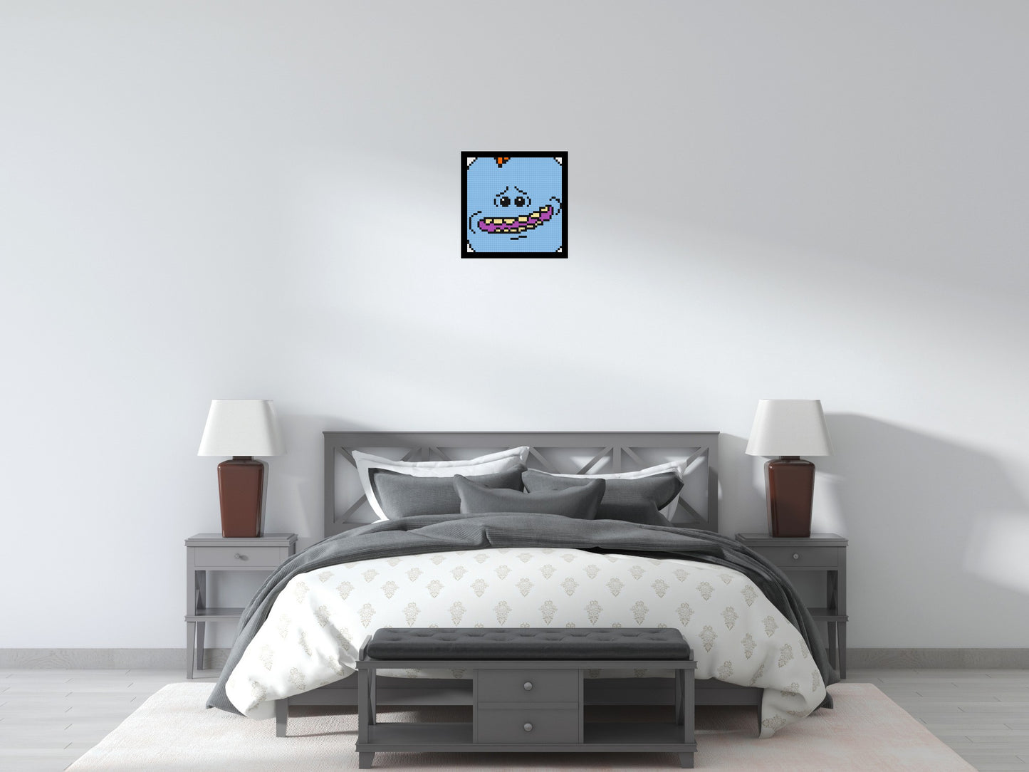 Mr. Meeseeks - Brick Art Mosaic Kit 2x2 large