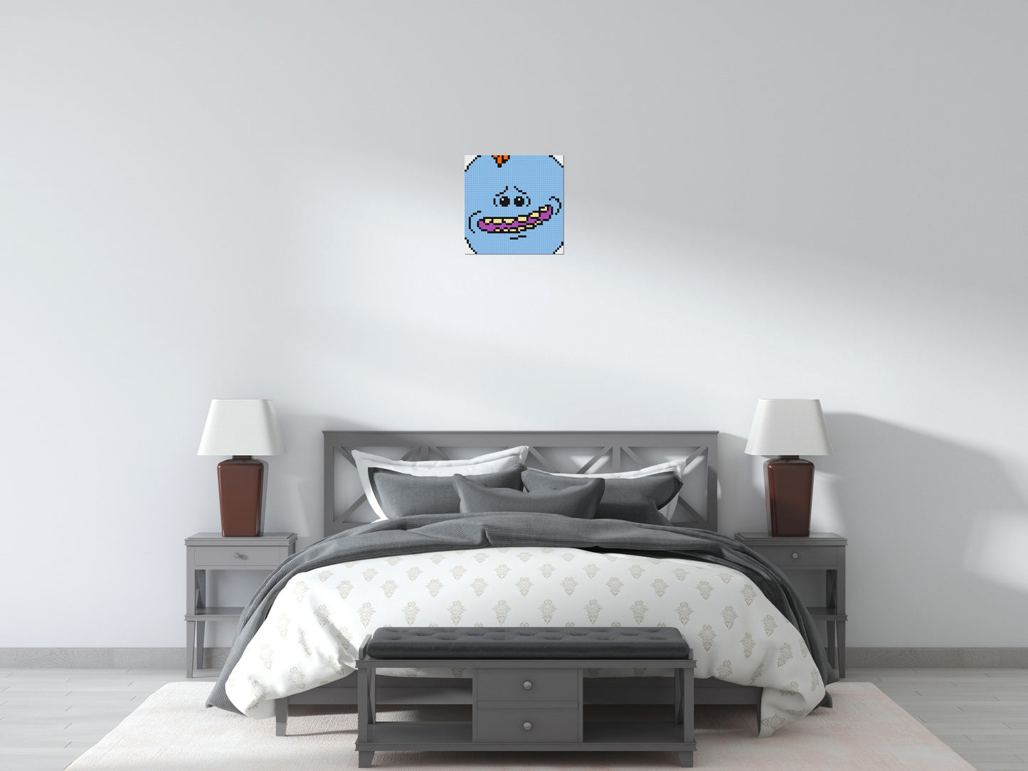 Mr. Meeseeks - Brick Art Mosaic Kit 2x2 large