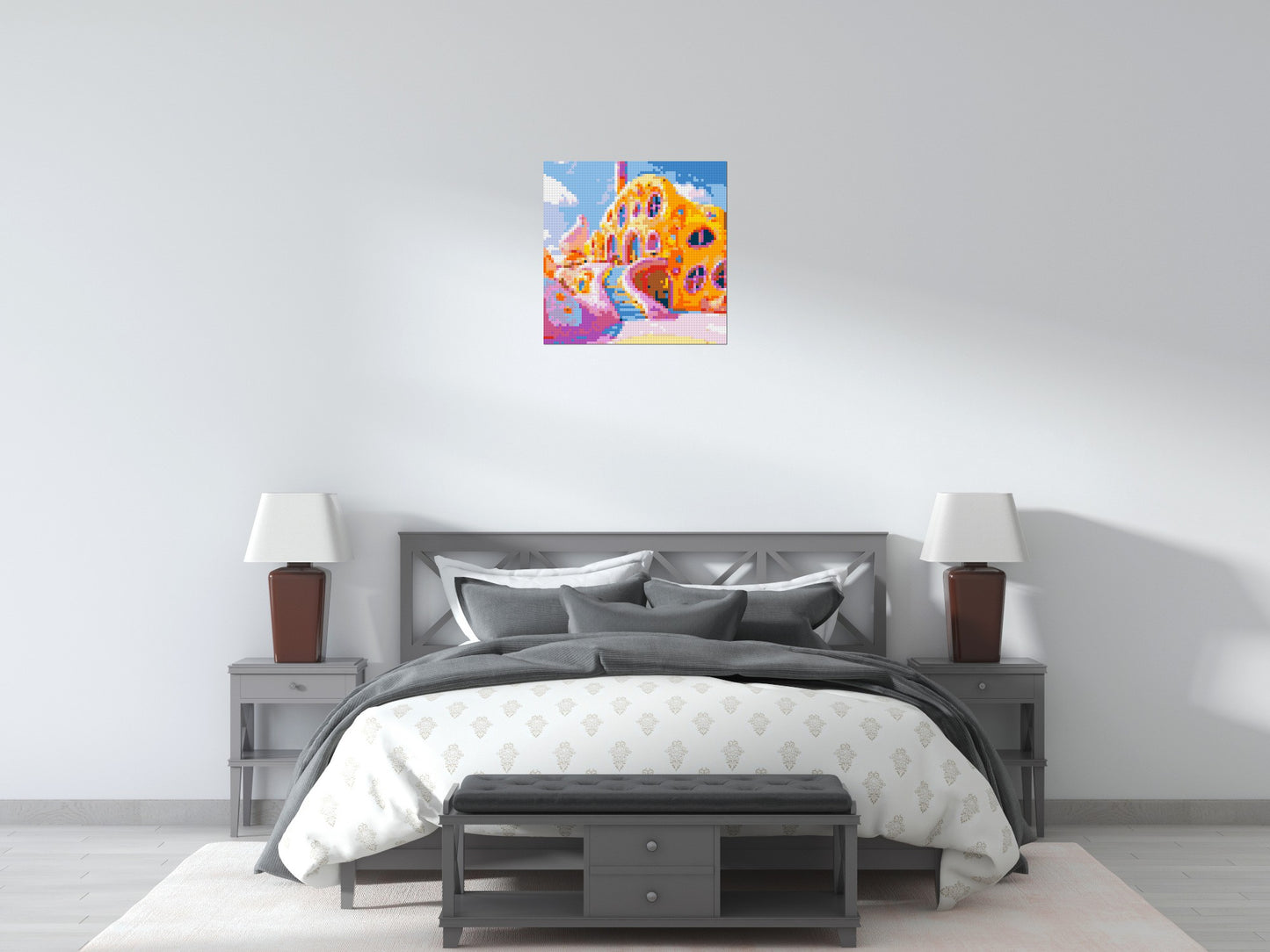 House in Candyland - Brick Art Mosaic Kit 3x3 large