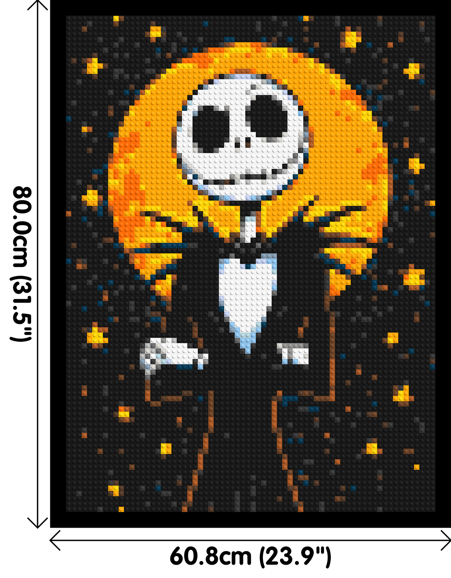 Jack Skellington - Brick Art Mosaic Kit 3x4 large