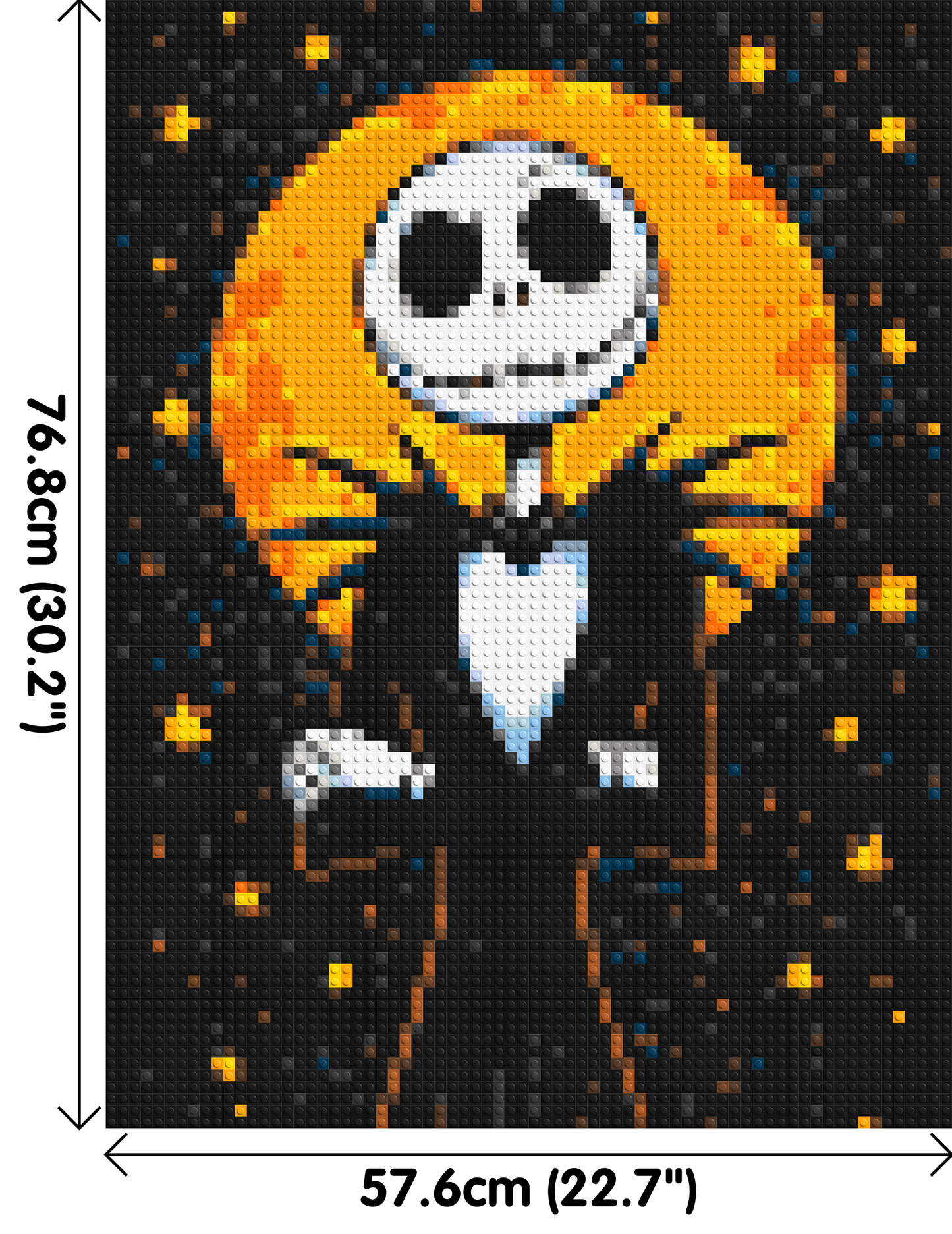 Jack Skellington - Brick Art Mosaic Kit 3x4 large