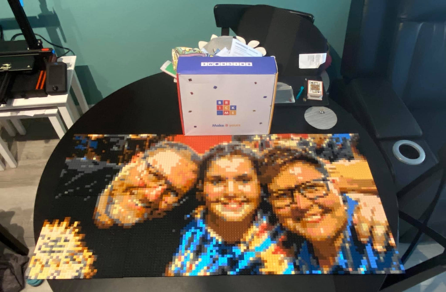 Personalised Brick Mosaic | Best Father's Day gift | Custom gift for Dad
