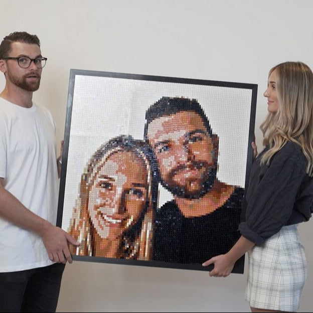 Personalized Brick Mosaic | Custom Mosaic Maker | LEGO-compatible Art