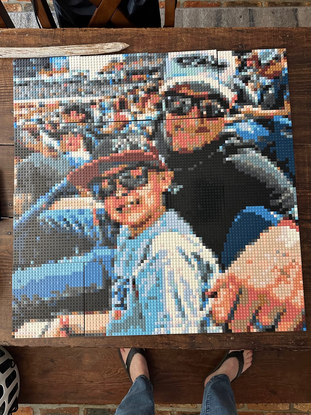 Personalised Brick Mosaic | Best Father's Day gift | LEGO Art style