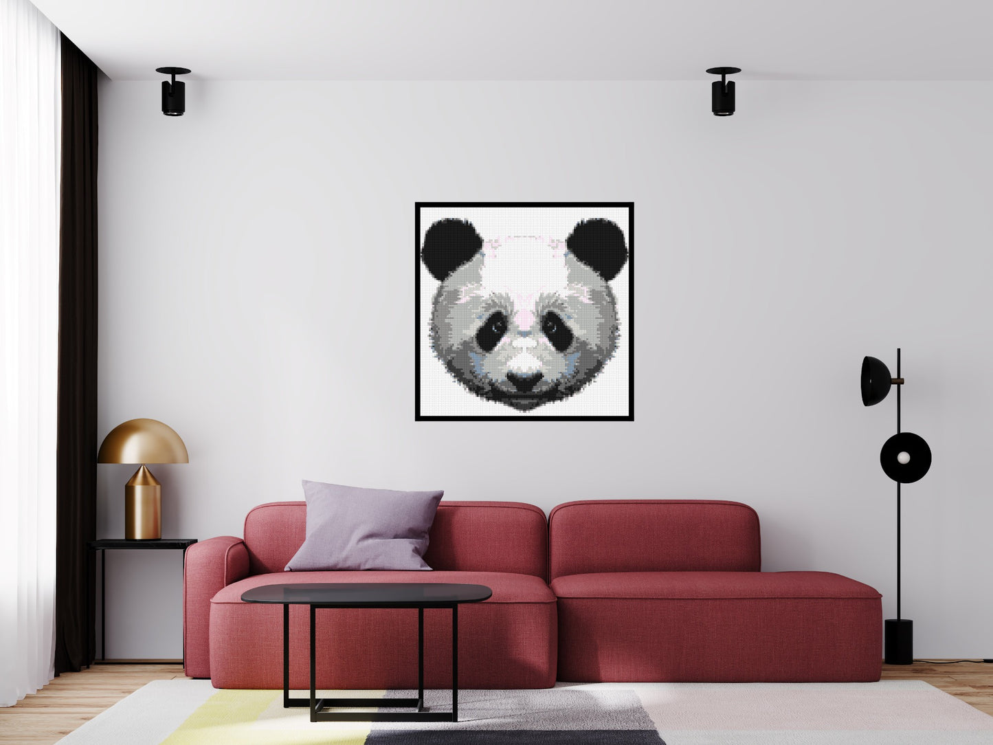 Panda - Brick Art Mosaic Kit 5x5 large