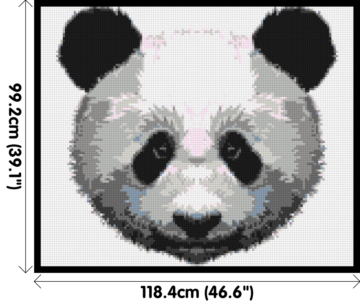 Panda - Brick Art Mosaic Kit 6x5 large