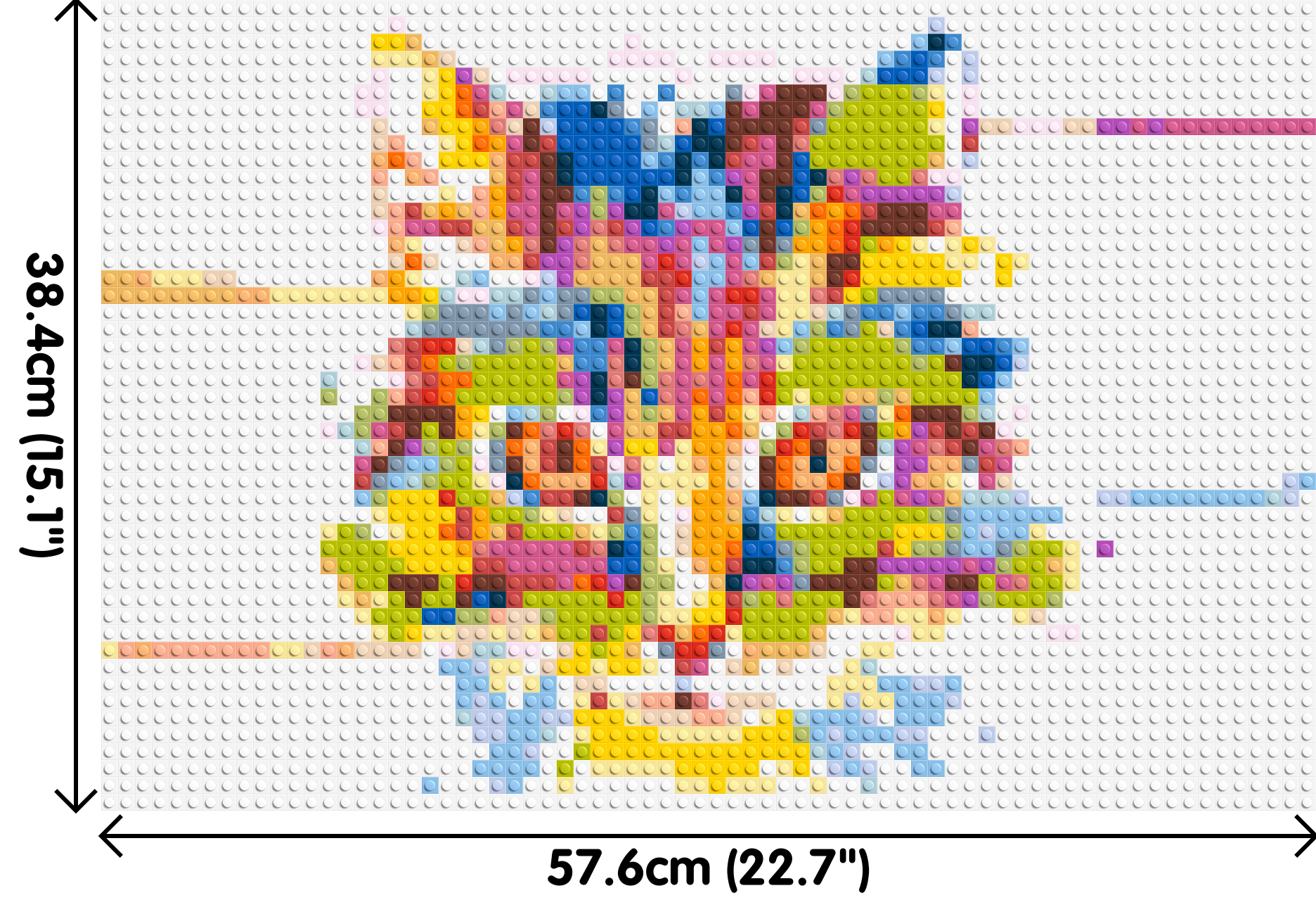 Abstract Cat Colourful Pop Art - Brick Art Mosaic Kit 3x2 dimensions