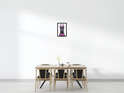 Doberman Colourful Pop Art - Brick Art Mosaic Kit 2x3 large