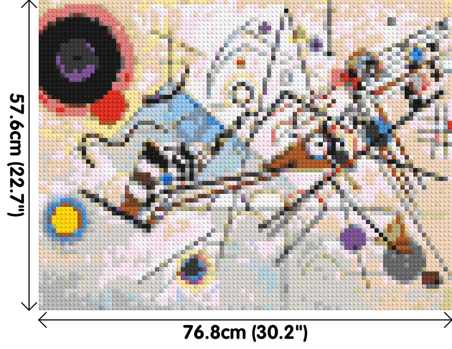 Composition VIII by Wassily Kandinsky - Brick Art Mosaic Kit 4x3 large