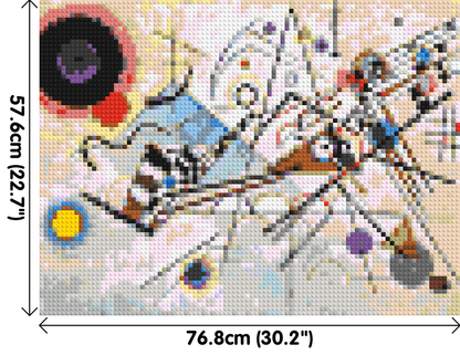 Composition VIII by Wassily Kandinsky - Brick Art Mosaic Kit 4x3 large