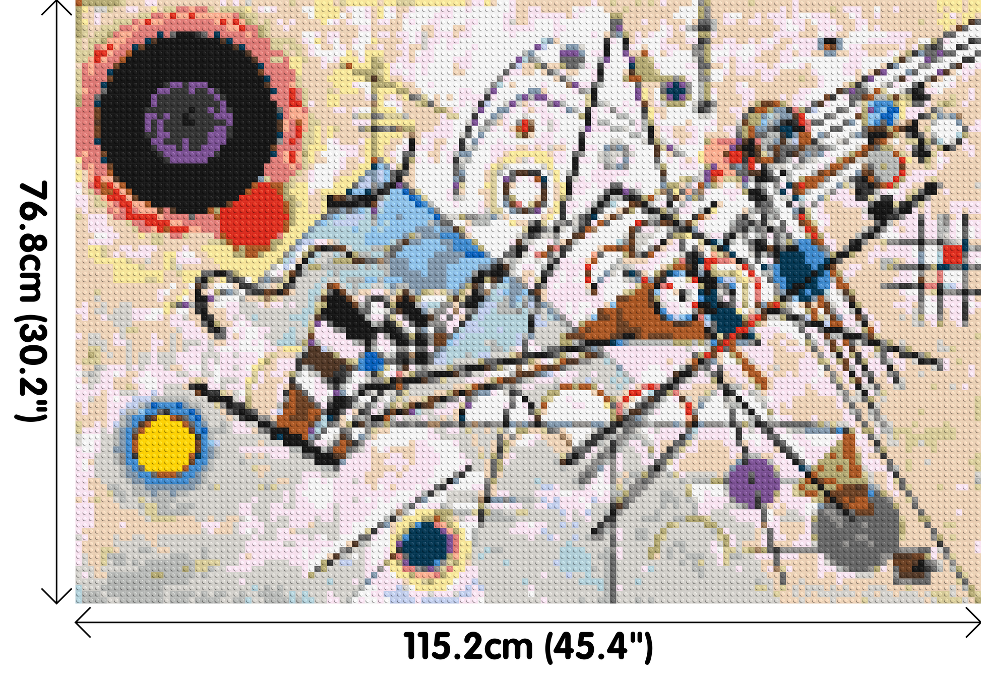 Composition VIII by Wassily Kandinsky - Brick Art Mosaic Kit 6x4 dimensions