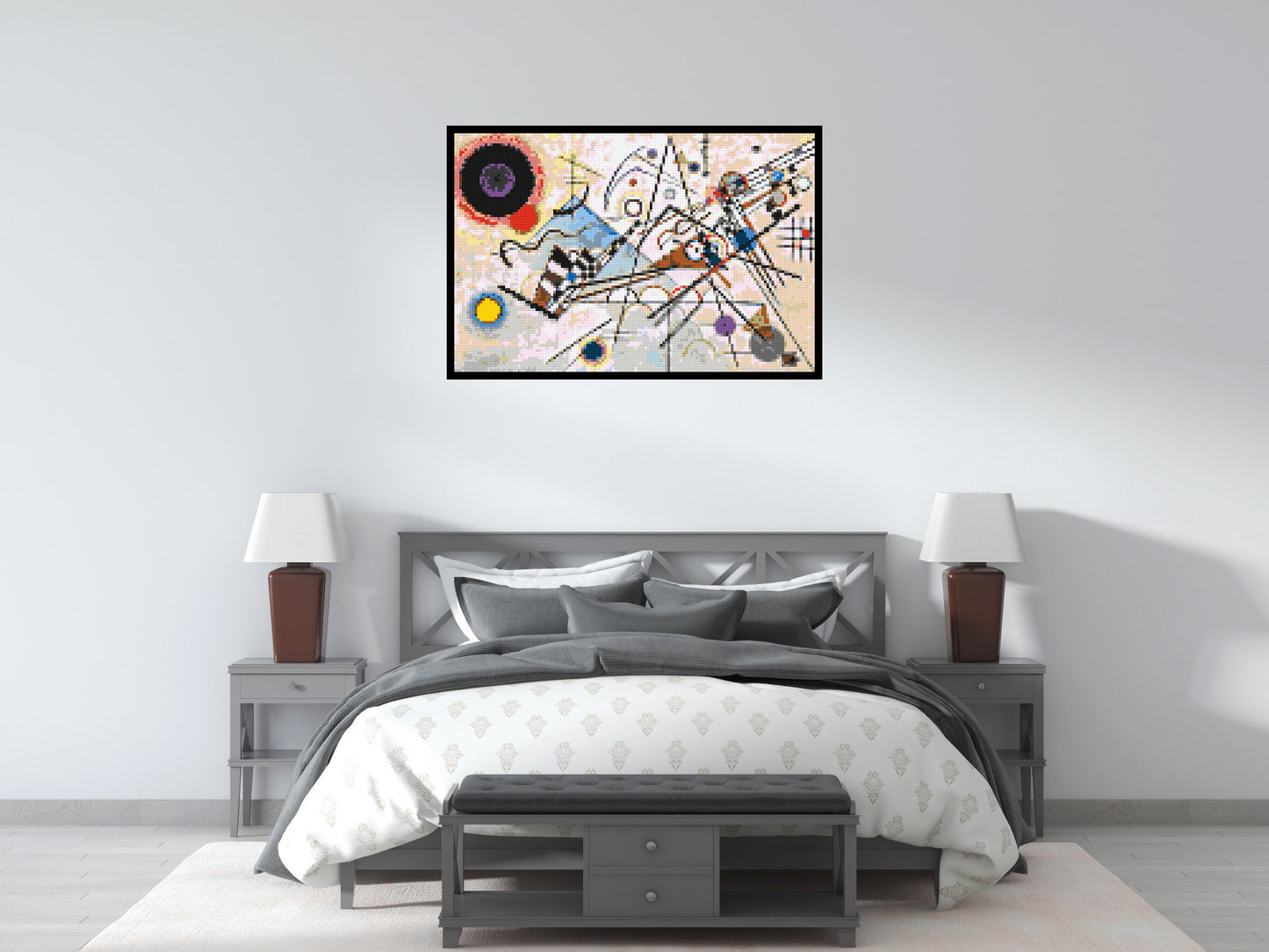 Composition VIII by Wassily Kandinsky - Brick Art Mosaic Kit 6x4 large